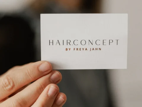 Visitenkarte von Friseur HairConcept Stockheim – by Freya Jahn