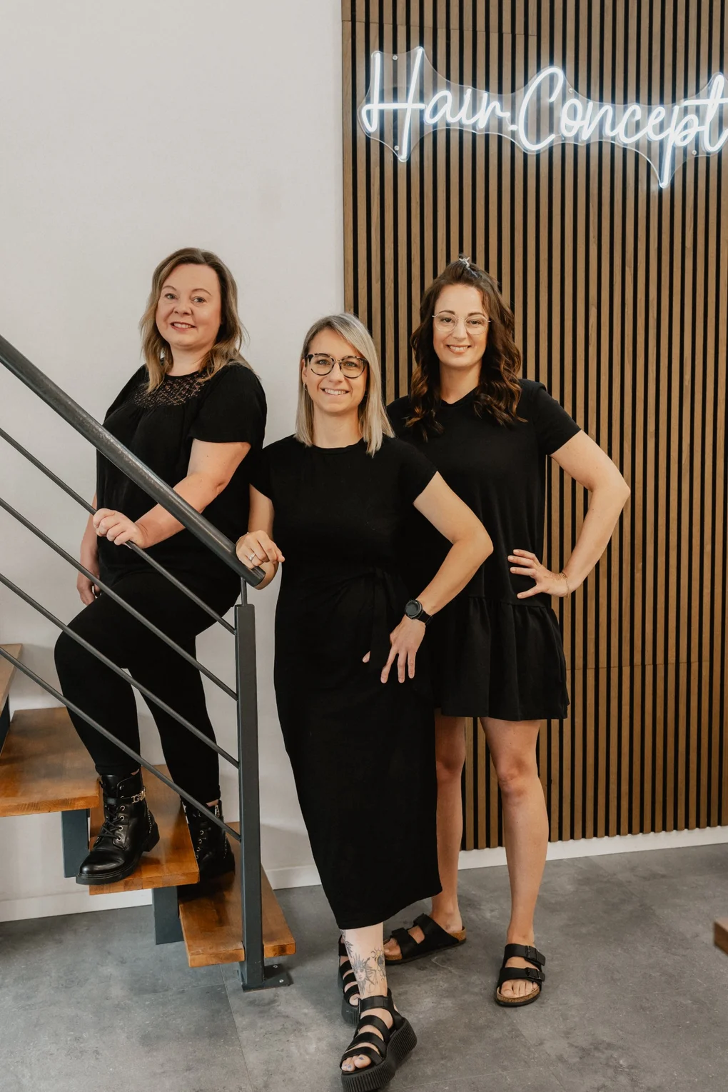 Freya, Steffi und Anna vom Team Hairconcept in Stockheim - Profis für Blond und Balayage